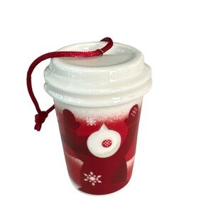Starbucks Multicolor 2010 Collectible Mini Coffee Cup Tumbler Holiday Ornament